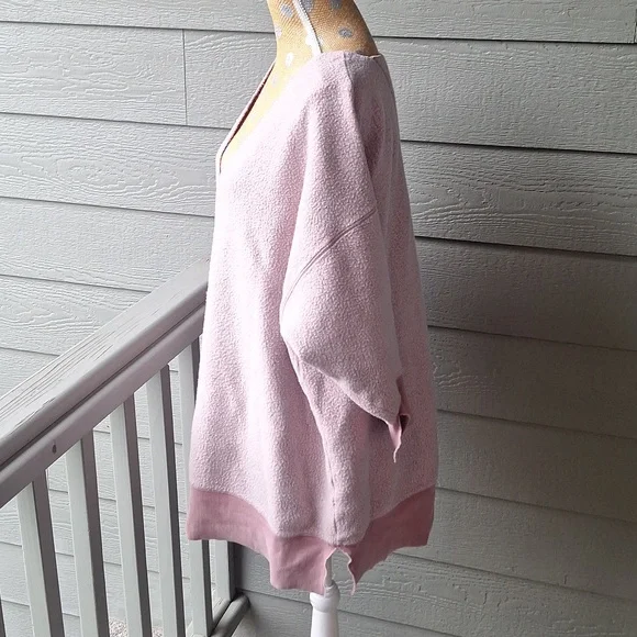 Free People Intimately oversized inside out tunic sweatshirt size Small - Picture 5 of 10